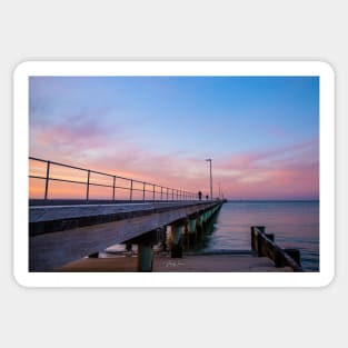 Rosebud Pier, Rosebud, Mornington Peninsula, Victoria, Australia Sticker